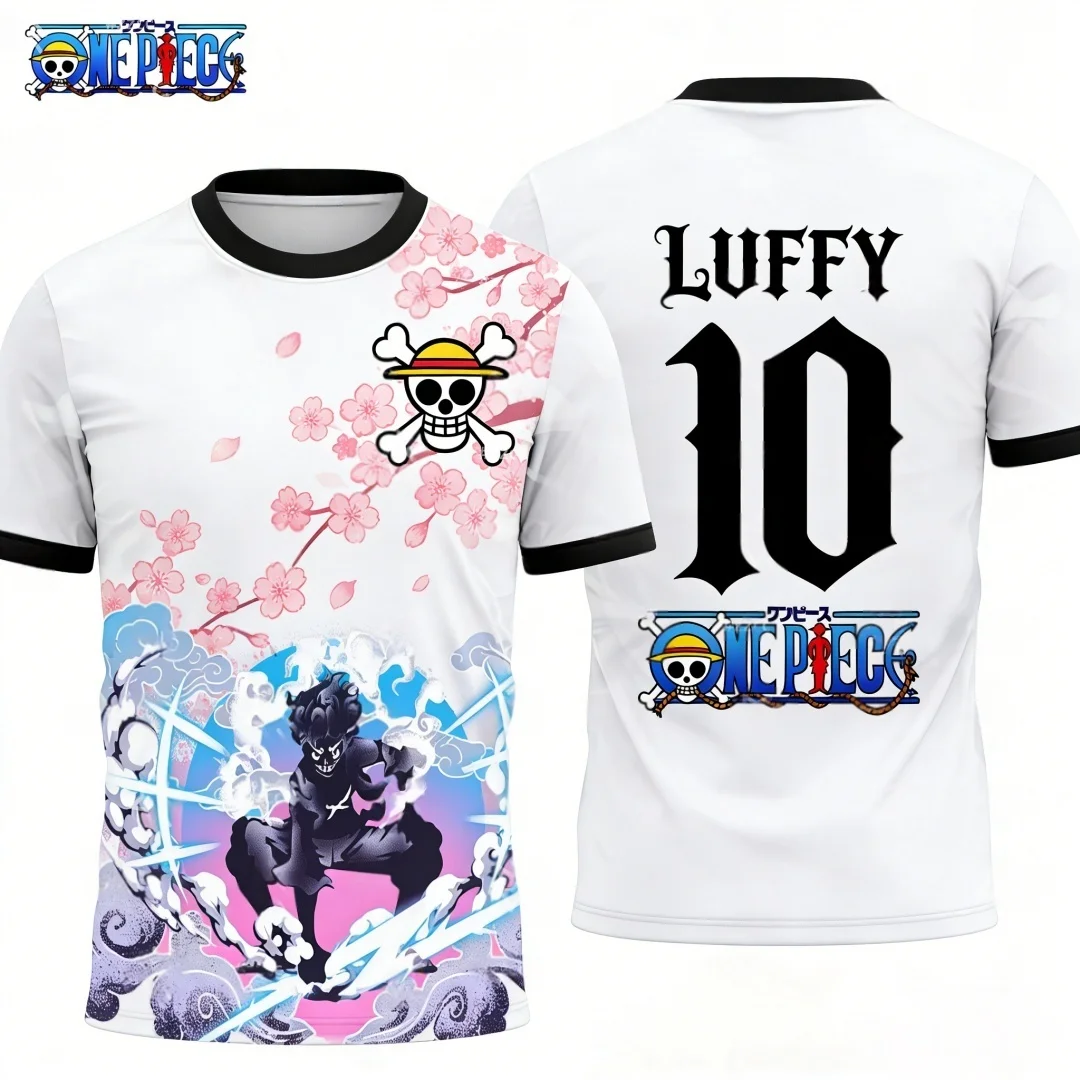 Bandai 2026 Summer Hot Selling Japanese Anime Shirt Outdoor Sports Training Loose Speed Drying Top Family Matching