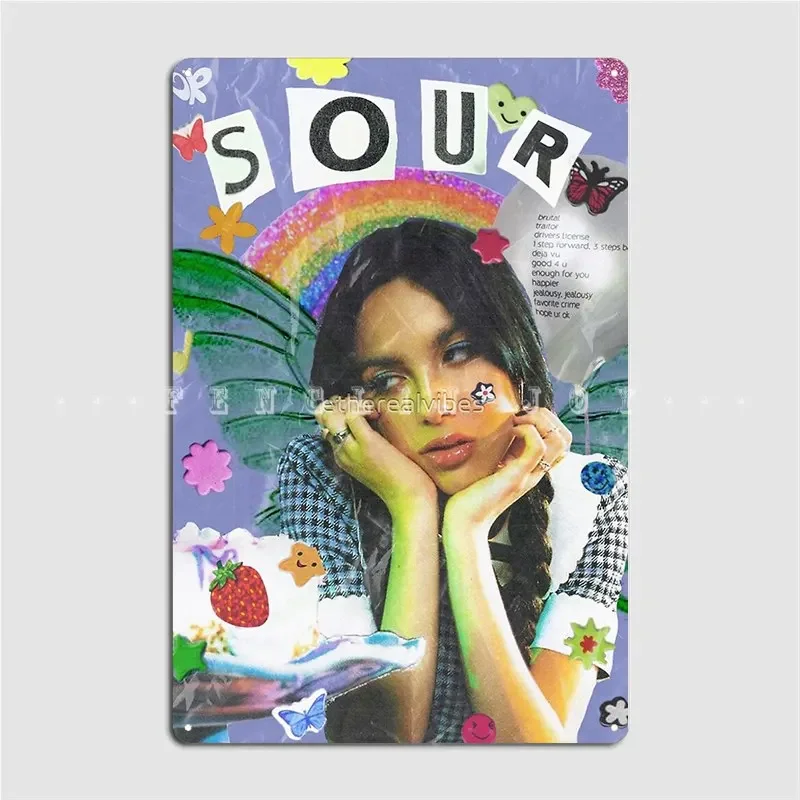 أوليفيا رودجريو تصميم حامض علامة معدنية نادي حفلة المرآب نادي خلق جدار ديكور تين تسجيل ملصق #2