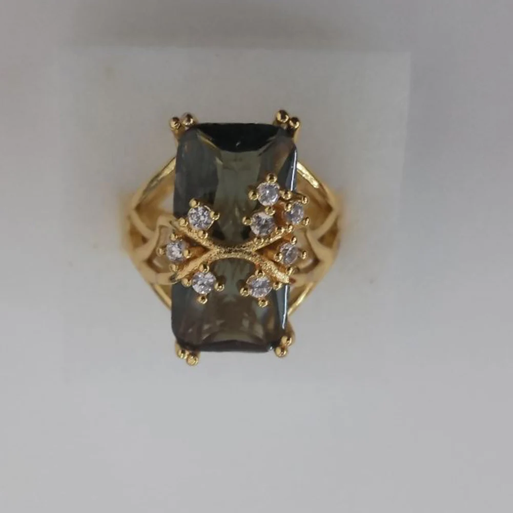 Fashion Rectangle Clear Zircon Luxury Rings Anniversary Engagement Jewelry For Women Fashion Rings image 5