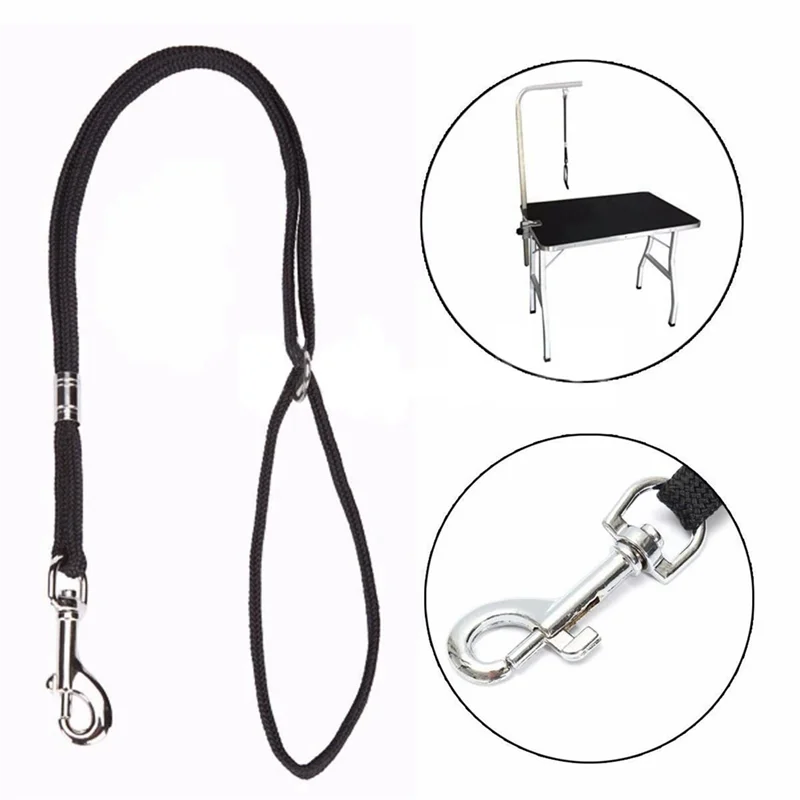 A19F-10X Dog Pet Cat Animal Noose Loop Lock Clip Rope For Grooming Table Arm Bath 52Cm