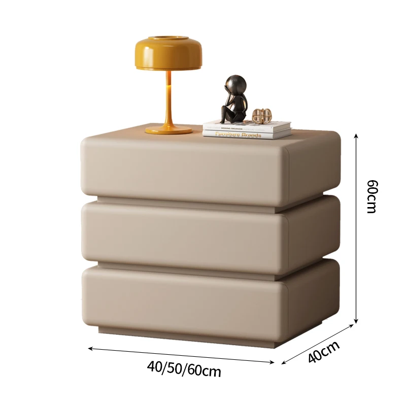 طاولة السرير الإيطالية البسيطة العصرية قسط أنيقة الجمالية طاولة السرير الطراز الحديث Mesita De Noche أثاث المنزل #2