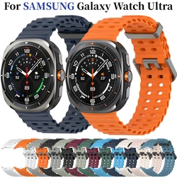 Official Ocean Silicone Strap For Samsung Galaxy Watch 8 Ultra 47mm Watchband Replacement Bracelet For Galaxy Watch Ultra Correa