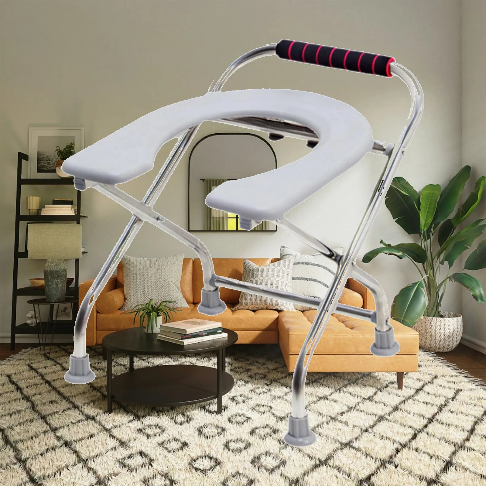 Toilet Seat Anti Slip Pad Under The Stool Leg Elderly Squat Toilet Seat