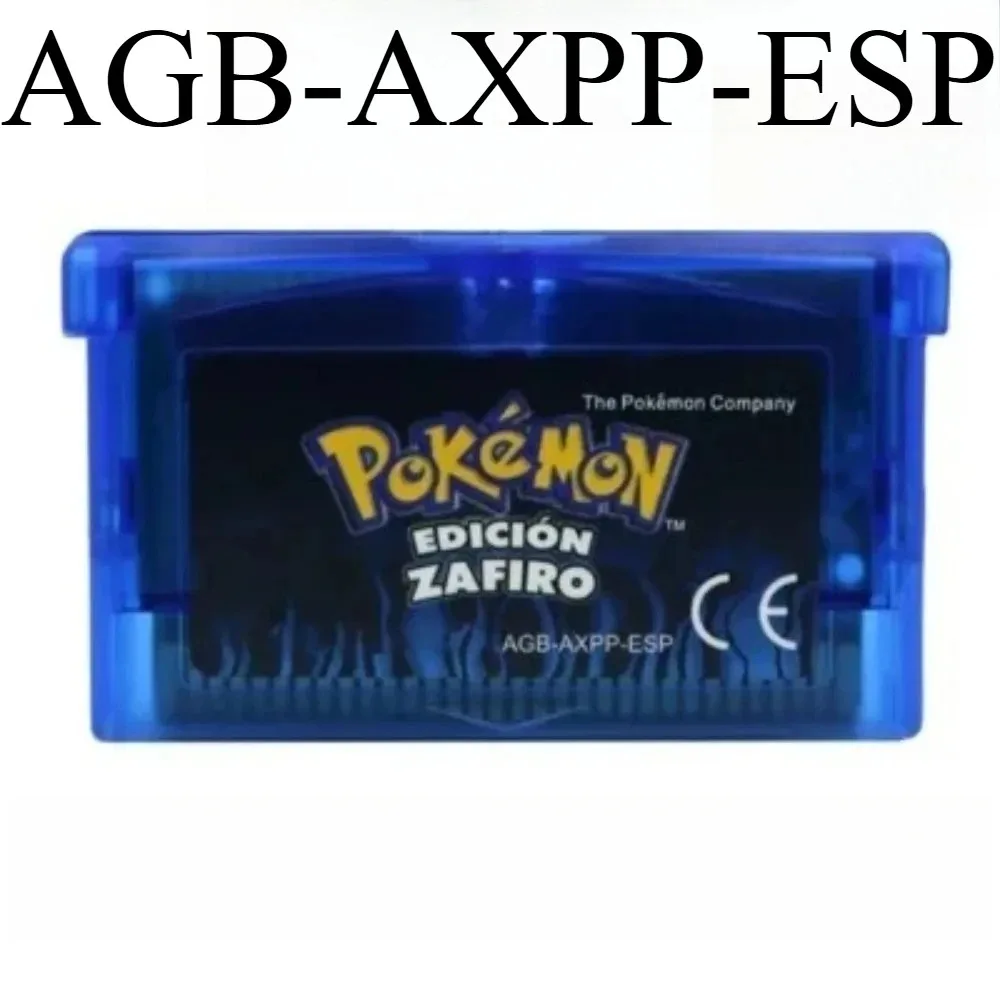 Spanish GBA game Pocket Monsters series 32-bit video game cartridge with console card Pocket Monsters multiple versions