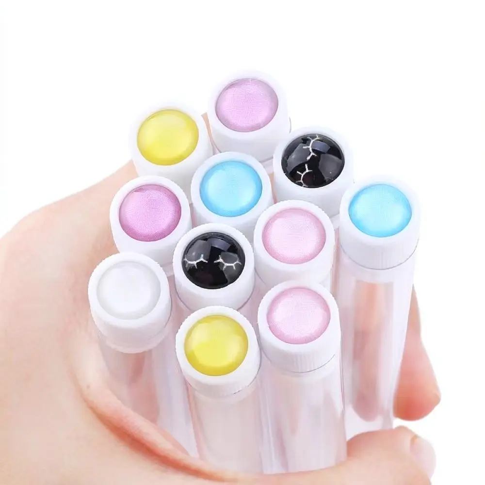 Crystal Rhinestone Eyelash Brush Wand Tube Portable Makeup Applicator Cosmetic Spoolie Shiny Handle Grooming Beauty Tool