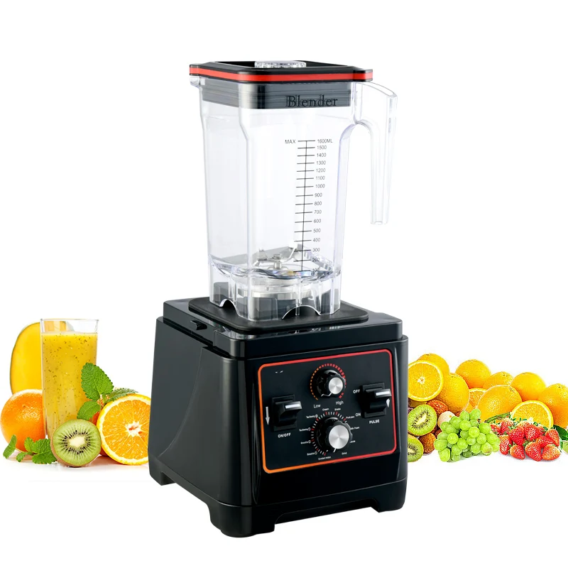 2000W High Power Electric Quiet Blender for Shakes Smoothies Commercial Professional Smoothie-Ice Blender Soundproof Features