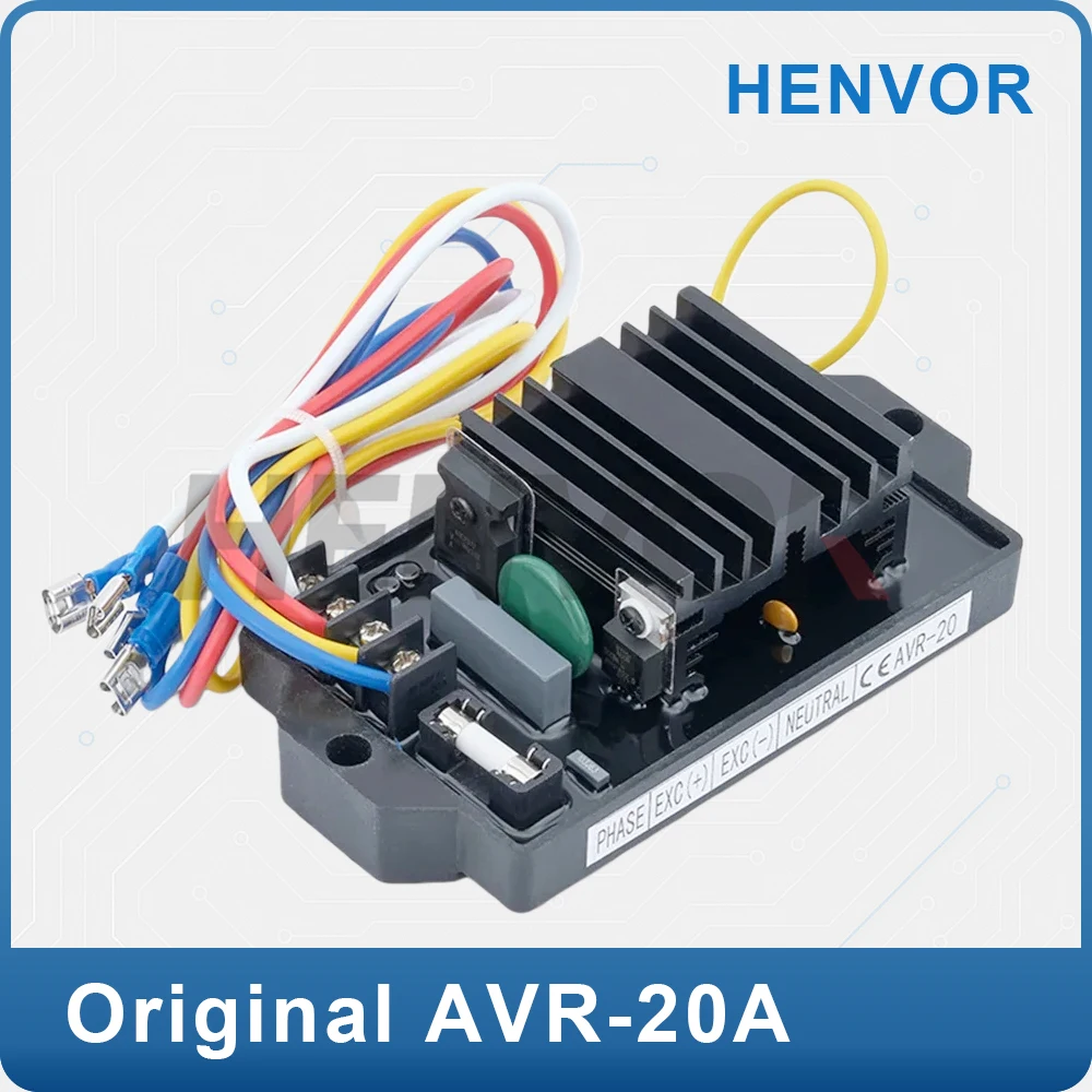 

AVR-20 Automatic Voltage Regulator Brushless Excitation Generator Stabilizer Control Module for Diesel Genset Parts GAVR-20A