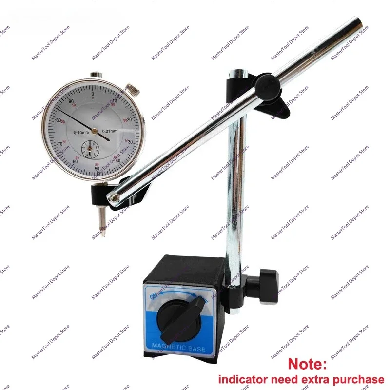 A universal dual-pole measuring tool for digital indicator testing, base rod, magnetic base, dial base, and base