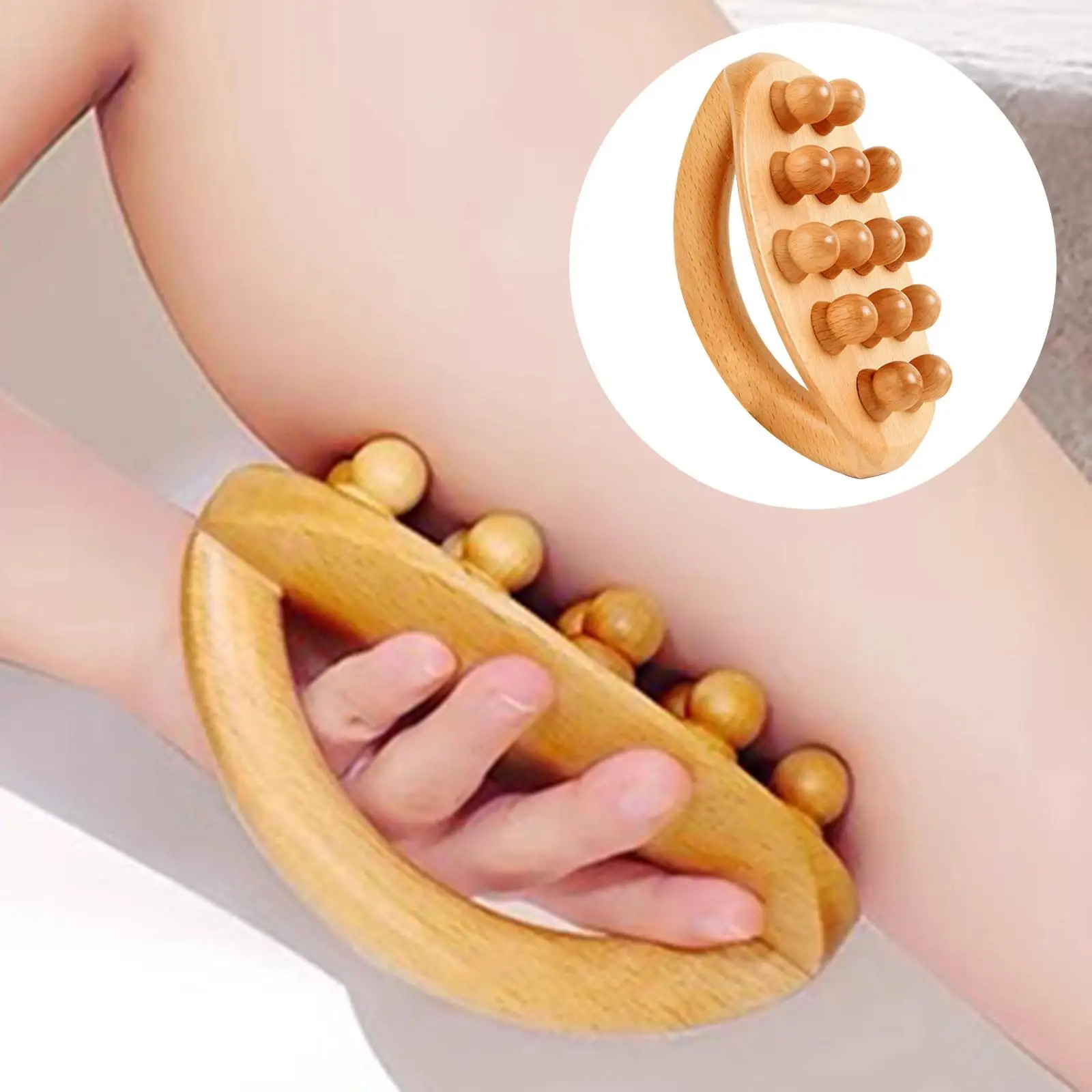 

Portable Scraping Massage Brush Tool Manual Body Relax Gifts for Body Neck