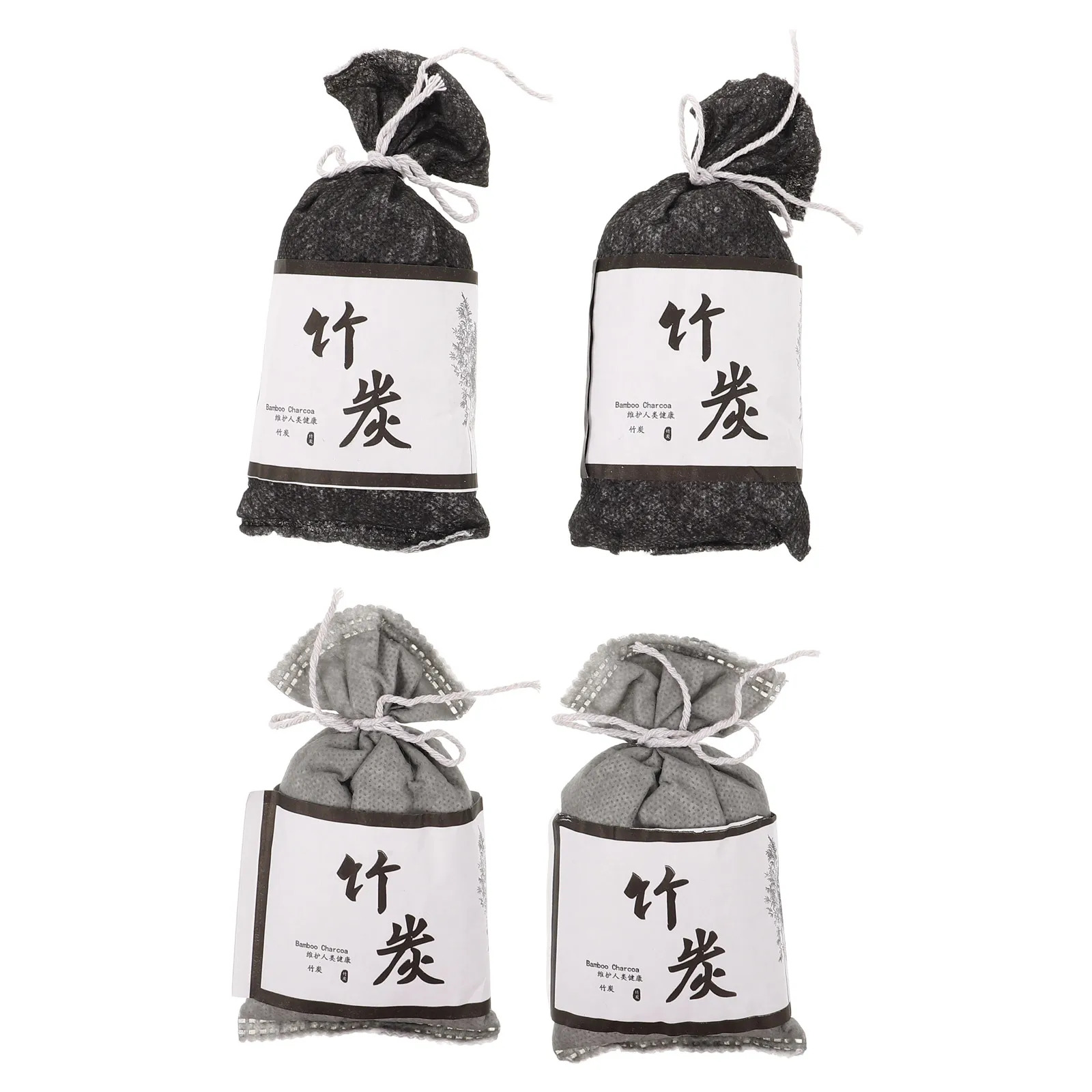 

4pcs Activated Charcoal Bags Odor Removal Home Purifier Moisture Absorbers Closet Freshener Shoe Deodorizer Strong Odor