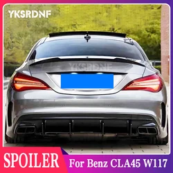 CLA Class Carbon Fiber Rear Spoiler Trunk Wings For Mercedes Benz CLA45 W117 C117 CLA 200 250 260 Sedan 2013-2018