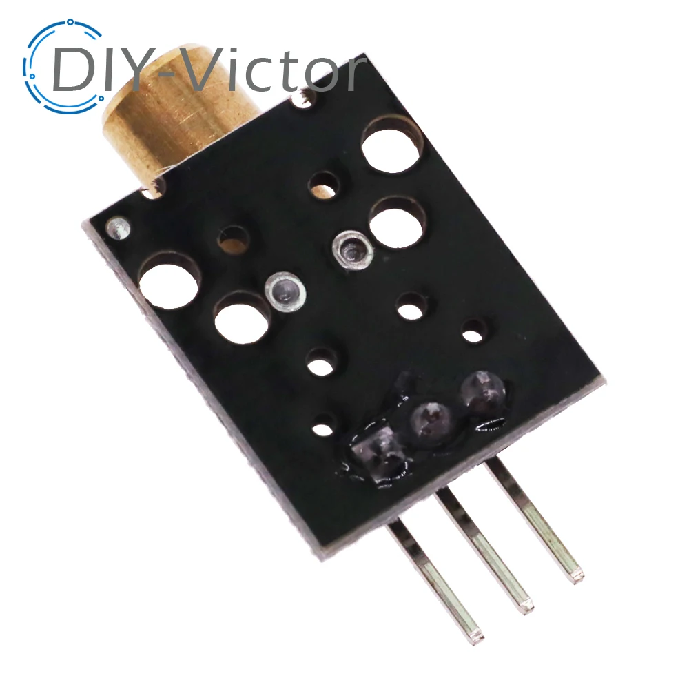 KY-008 650nm Laser Sensor Module 6mm 5V 5mW Red Dot Diode Copper Head for Arduino