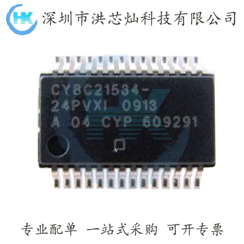 CY8C21534-24PVXIT  M8C PSoC SSOP-28 Cypress  Original, in stock. Power IC