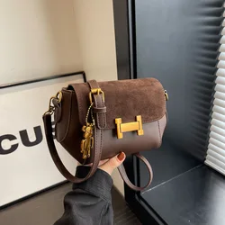 Bolsa quadrada pequena para mulheres, bolsa elegante, versátil, bolsa de um ombro para meninas, alta qualidade, moderna e luxuosa, nova