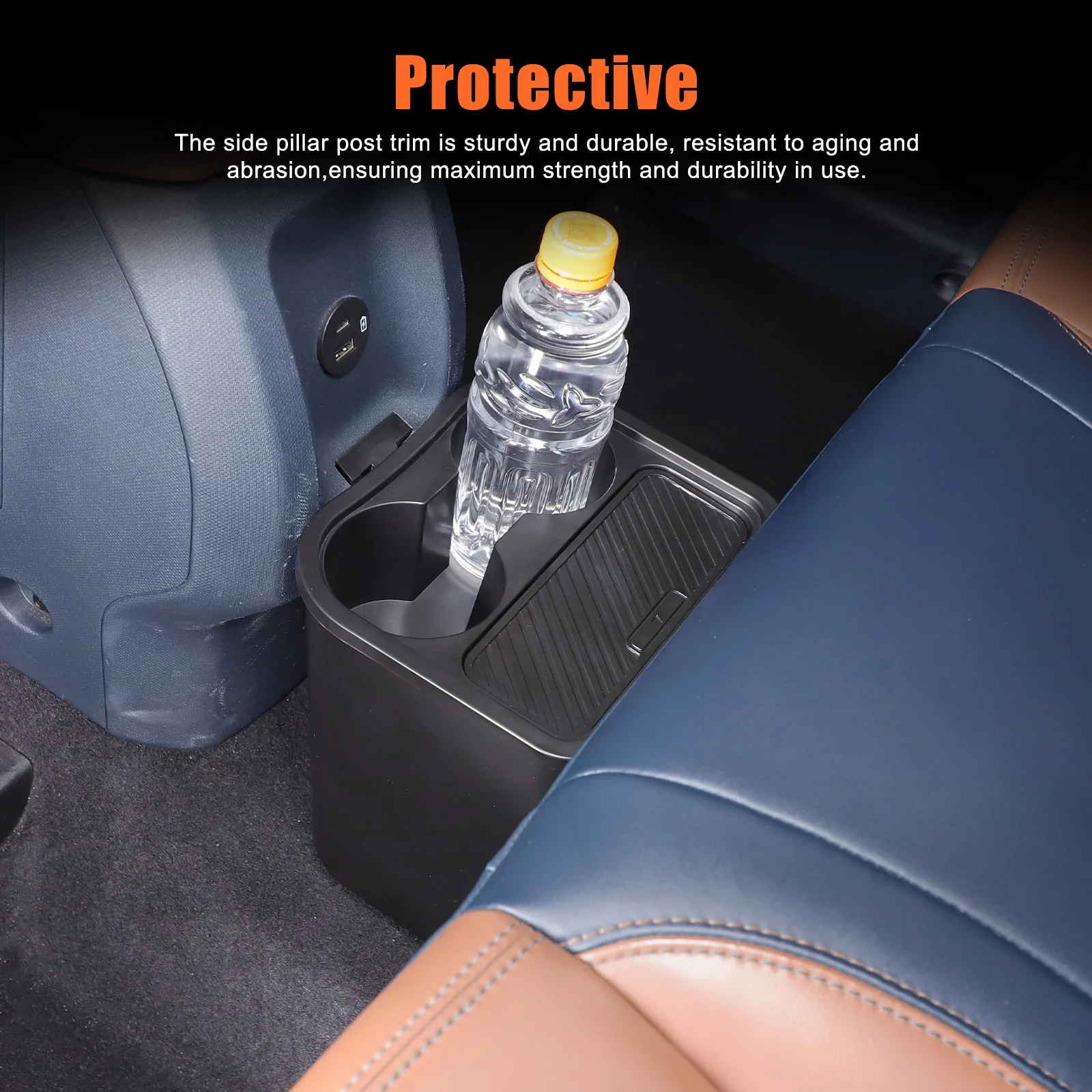 

For Ford Maverick 2022+ Rear Vehicle Trash Can ABS Creative Car Convenient and Quick Storage Trash Can Interior Accessories 2PCS