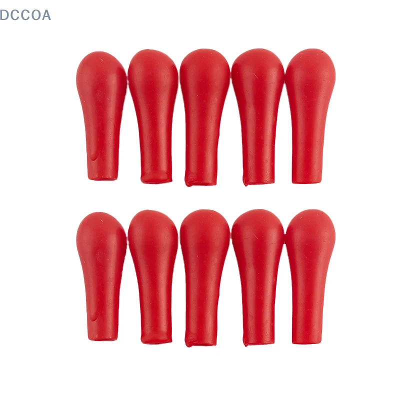 Red Rubber Bulb Head Dropping Garrafa, Inserir Pipeta, Fontes De Laboratório, 10Pcs