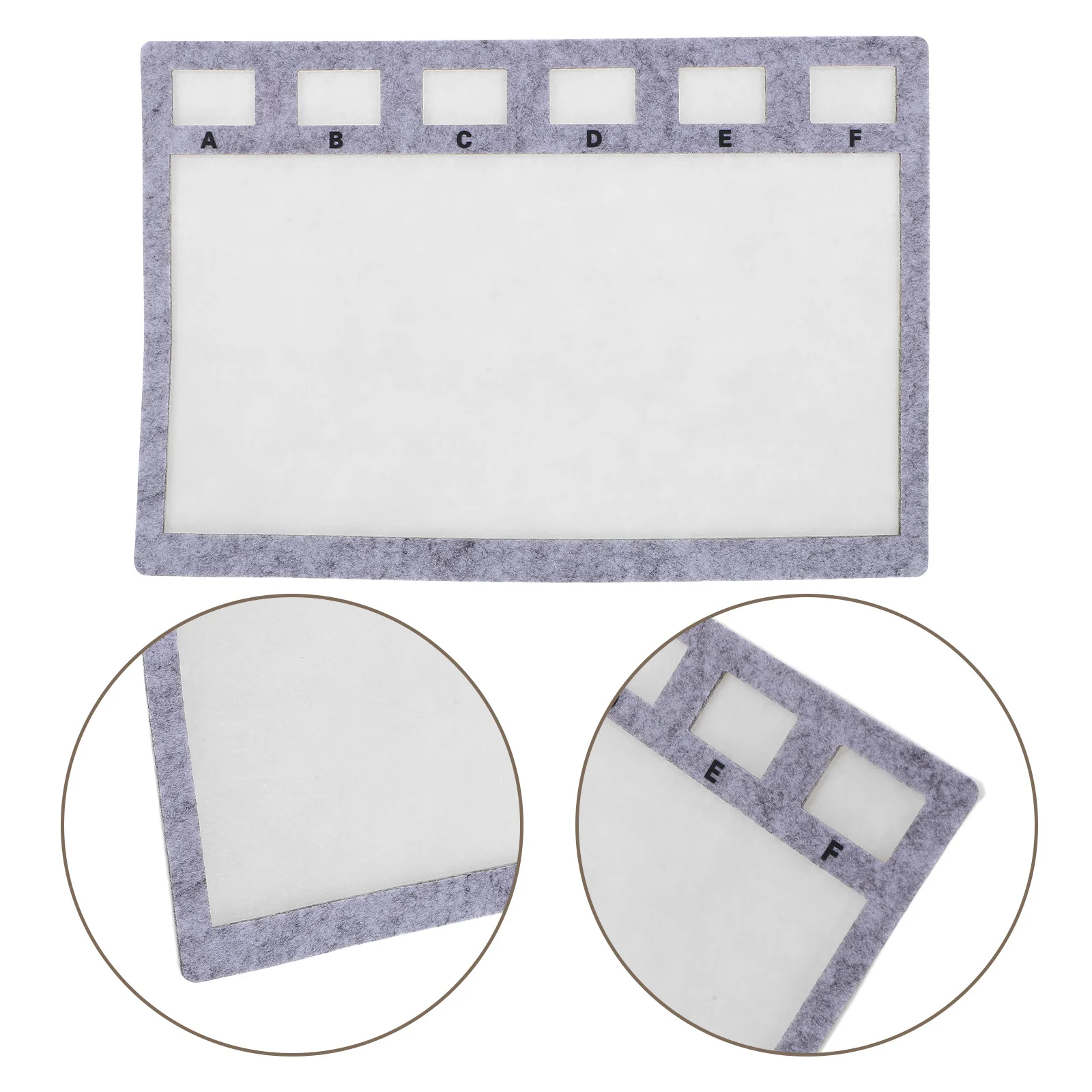 Bandeja de tapete de contas de 29cm x 20cm, superfície de feltro, suporte para fazer joias, placa de miçangas para projetos de colar diy