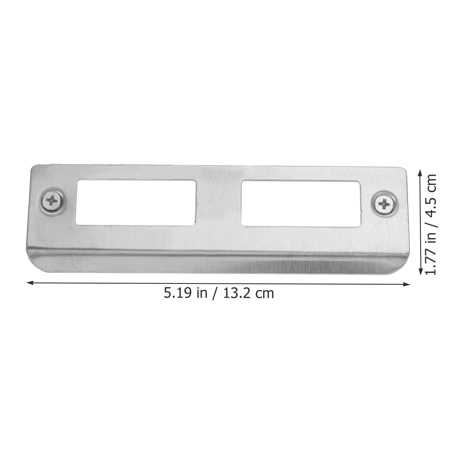 

4 Pcs Stainless Steel Door Strike Plates Door Reinforcement Plates Smooth Surface Long Service Life Deadbolt Cover