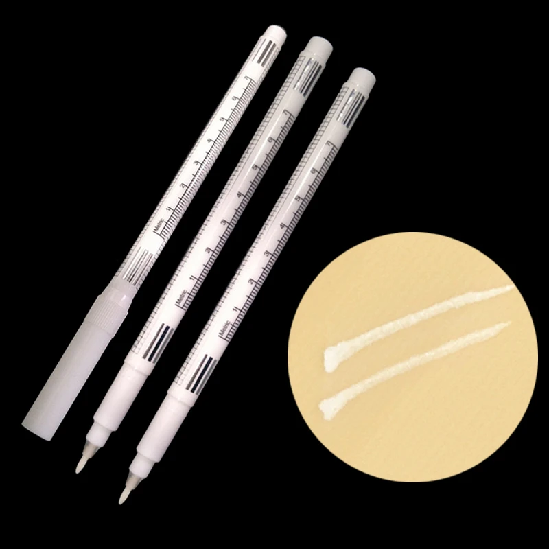 

1pc Microblading Supplies Tattoo Marker Pen Permanent Makeup Accessories White Surgical Skin Marker Pen for Eyebrow Scribe Tool