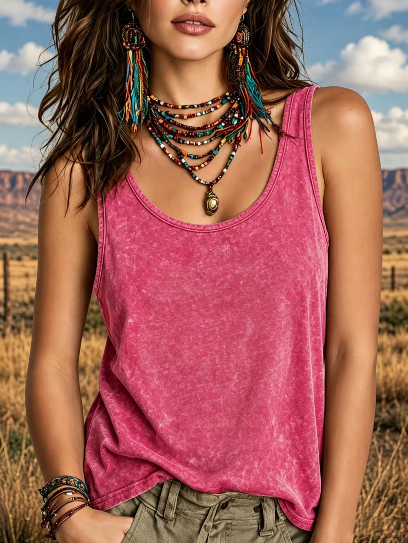 100% Cotton Solid Color Women Washed Vest Y2K Casual Tank Top Street Sleeveless Clothes Summer Rhinestone Craft Sportswear
