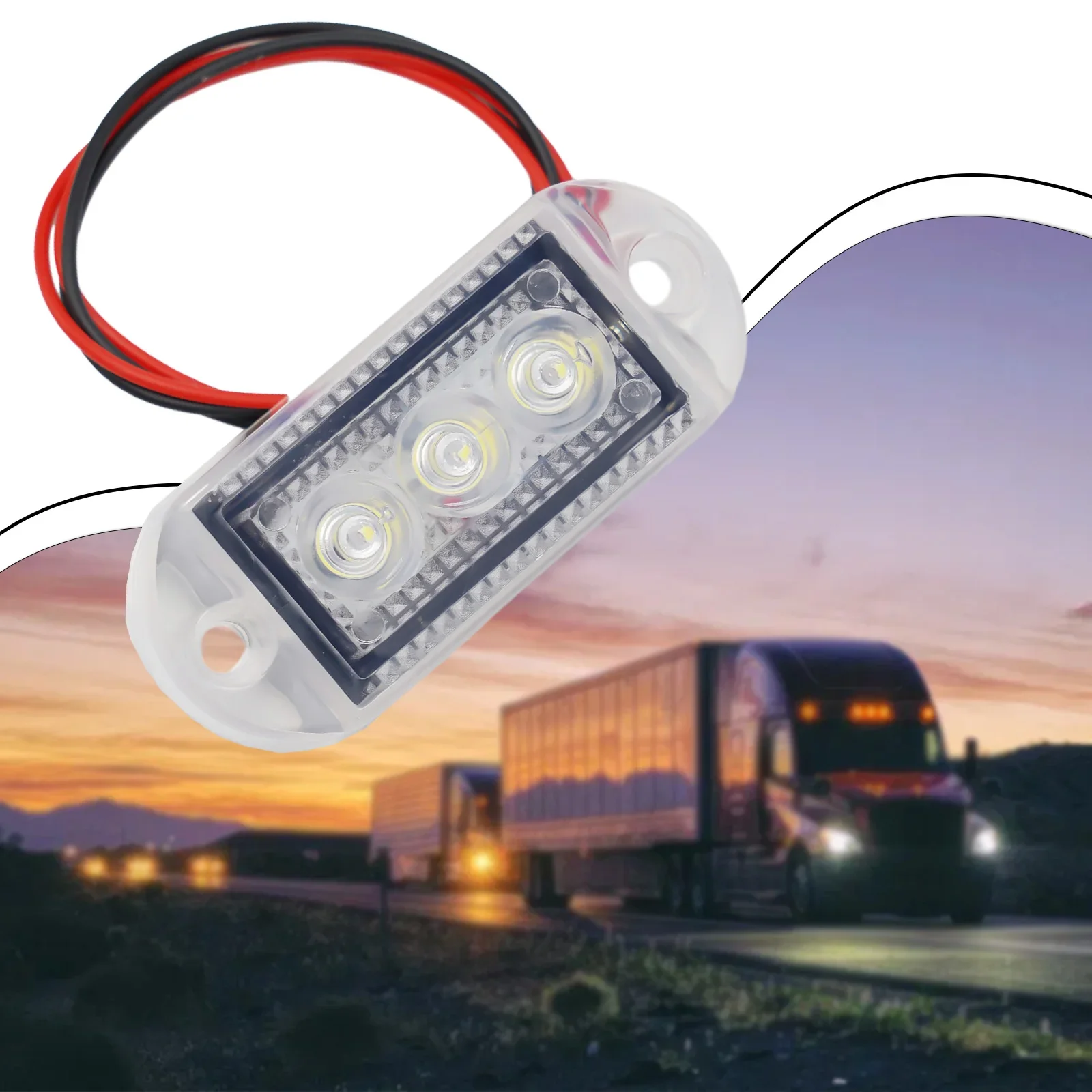 Luci di larghezza per auto a LED luci di ingombro indicatori laterali luci laterali luci per rimorchio per camion universali 12V 24V