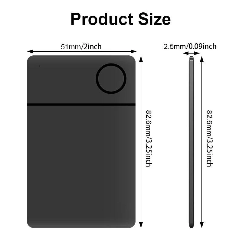샤오미 무선 스마트 카드 지갑 추적기, 애플 파인드 마이 앱 뒷면 커버, 아이폰용 아이카드 태그, 에어태그 ID 카드 파인더, IP67