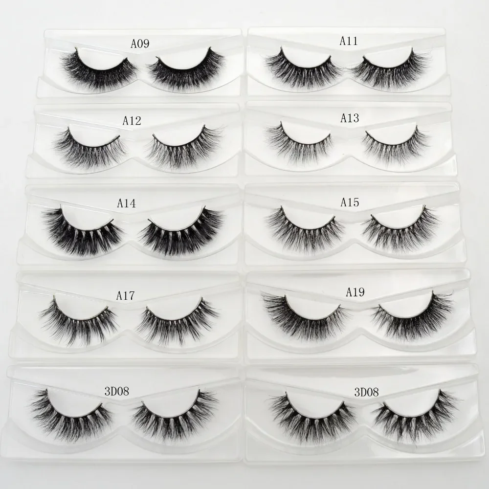 Visofree Eyelashes 3D Mink Eyelashes Crossing Mink Lashes Hand Made Full Strip Eye Lashes 34 Styles cilios naturais False Lashes