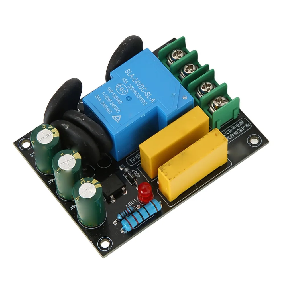 

Practical 30A Soft Start Module 6600W AC 100V‑250V Start Protection Board Protection Module Power Input