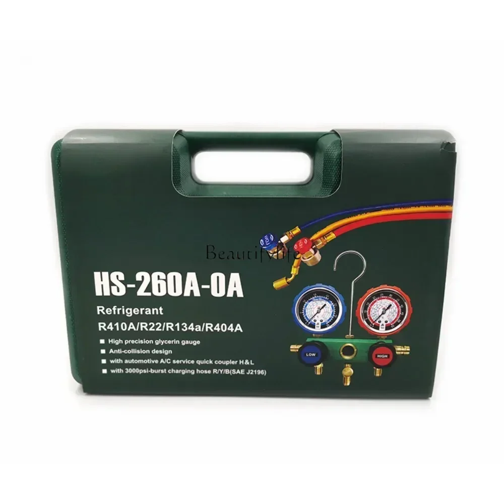 Automotive air conditioner fluoride fuel gauge set Refrigerant pressure gauge group R410AR134a