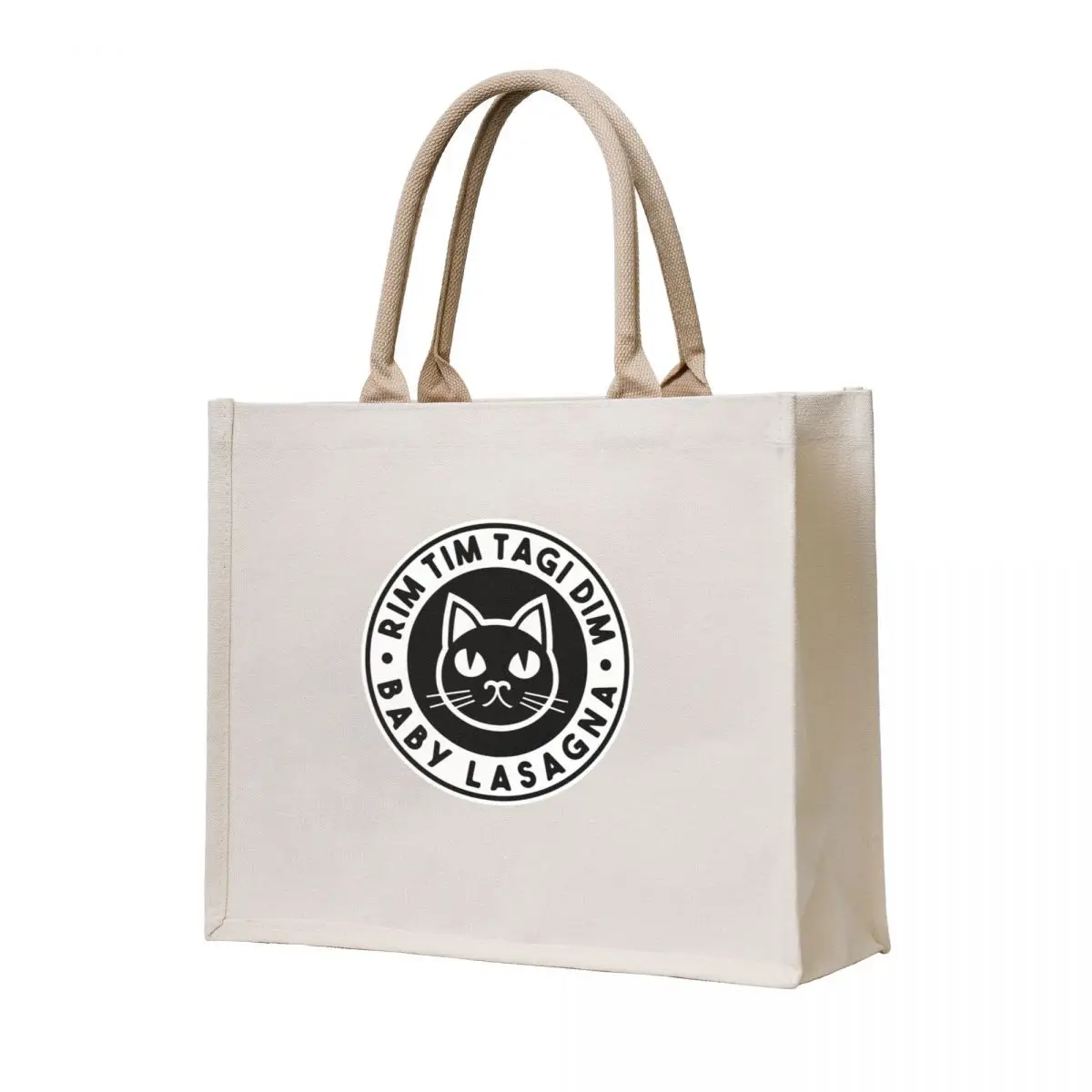 

Lasagna Cat Tote Bag tote bag women canvas tote Custom bag shopping