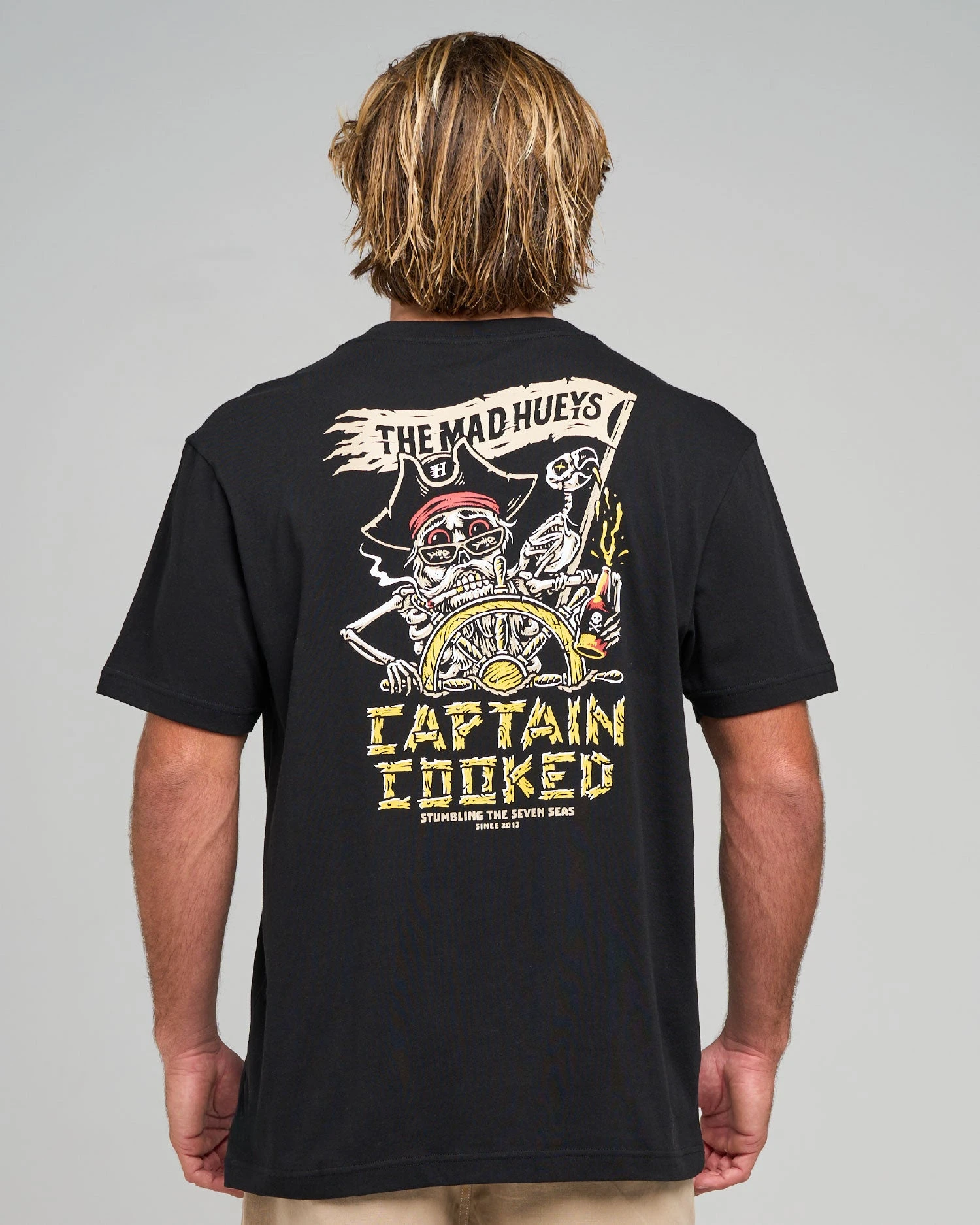 Art Skeleton Pirate Captain Nautical Fishing Surfing Brand Graphic Tee Cotton Mens Womens T-Shirt Outdoor Casual Top