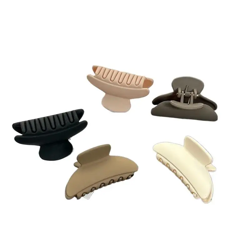 Women Melard Coffee Hair Claw Clip Large Black Acetate Anti-slip Hair Accessory for Makeup Shower Thick Curly Hair