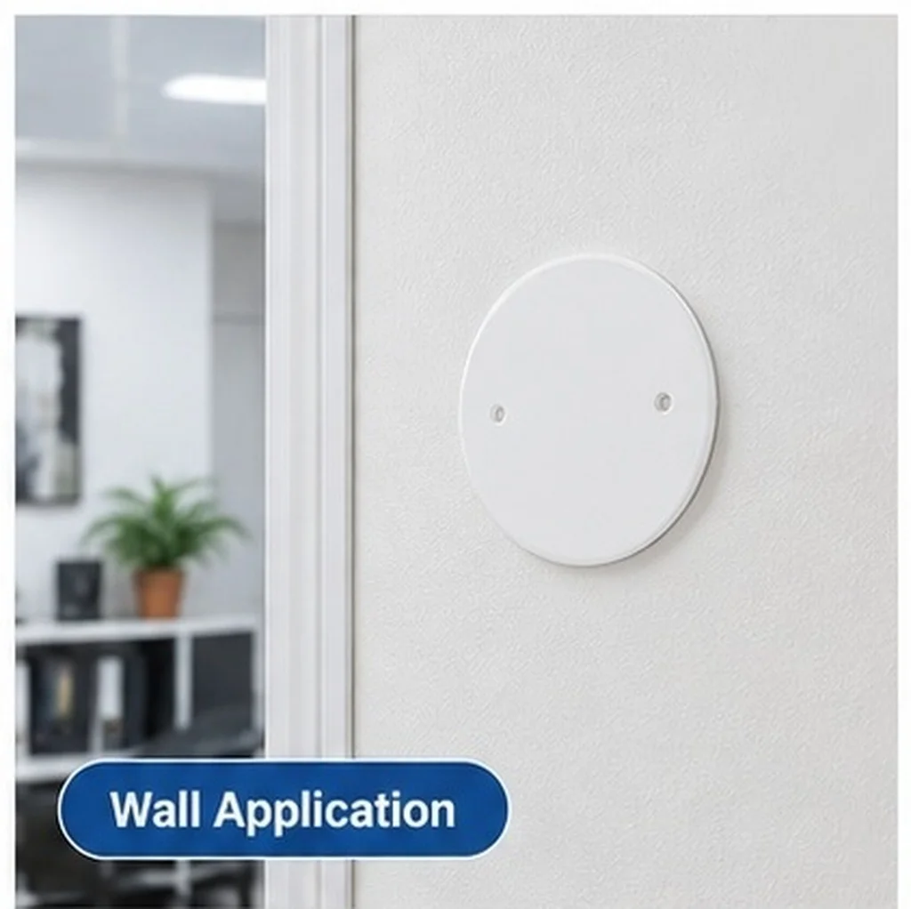 4Pcs Ceiling Round Hole Covers Flat Blank Plates Electrical Box Caps Ceiling Wall Cover Plates Blank Cover Wall Plate