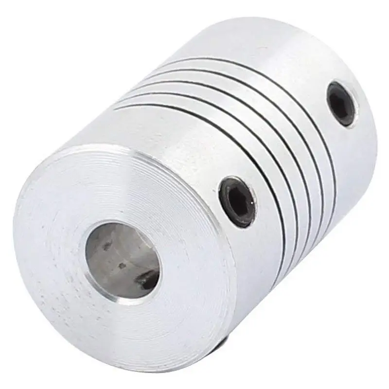 6Mm To 8Mm Shaft Coupling 25Mm Length 18Mm Diameter Stepper Motor Coupler Aluminum Alloy Joint Connector For 3D Printer CNC Mach