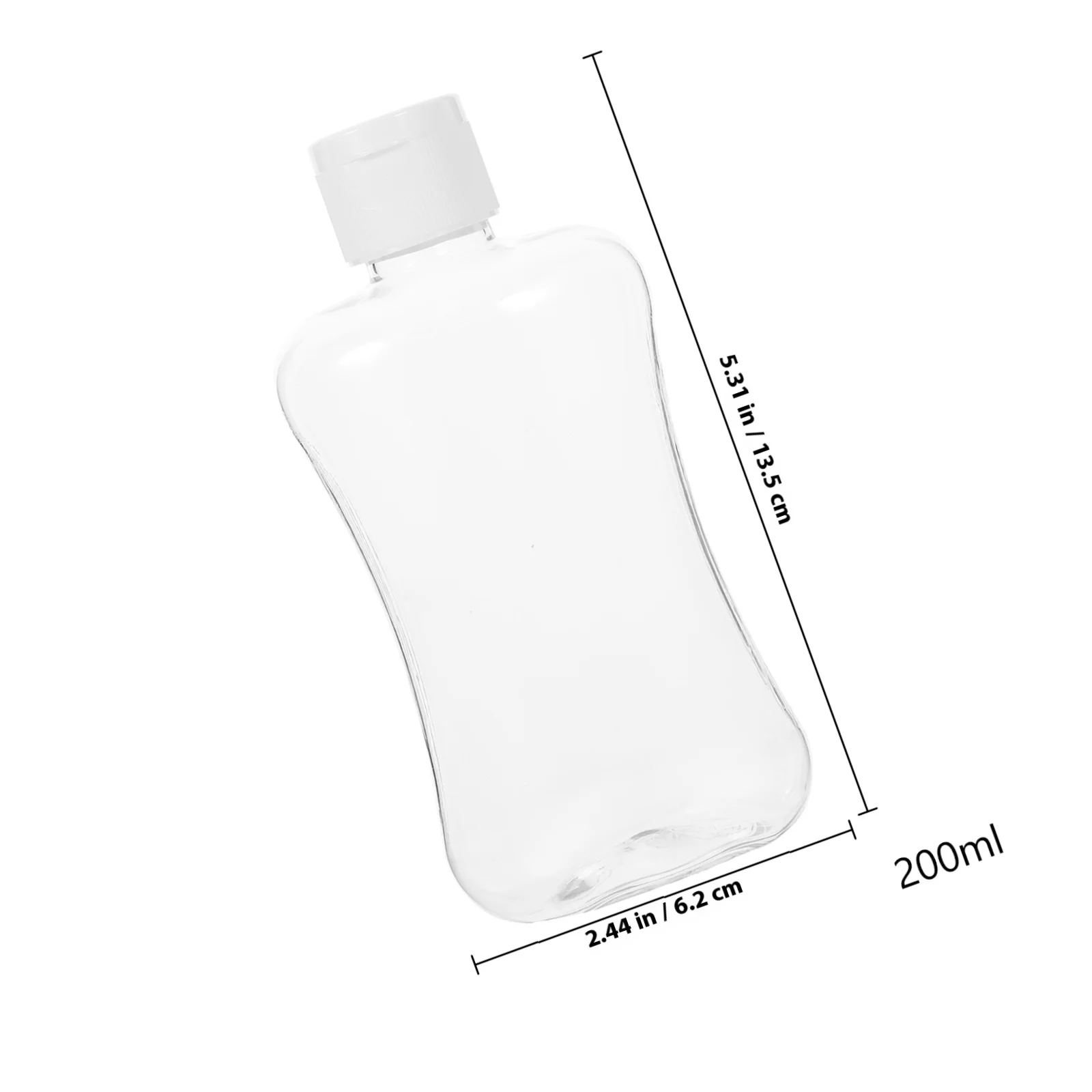 10 個フリップトップボトル 200 ミリリットル漏れ防止トラベルコンテナシャンプーコンディショナーローション詰め替え可能な空のディスペンサー用