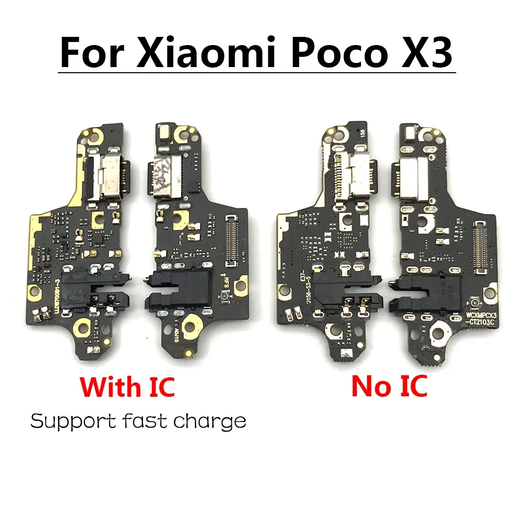 NEW Tested USB Charging Port Board Flex Cable Connector Micro Parts For Xiaomi Poco X3 NFC X3 Pro X4 GT F4 5G X5 Pro 5G C40 C65