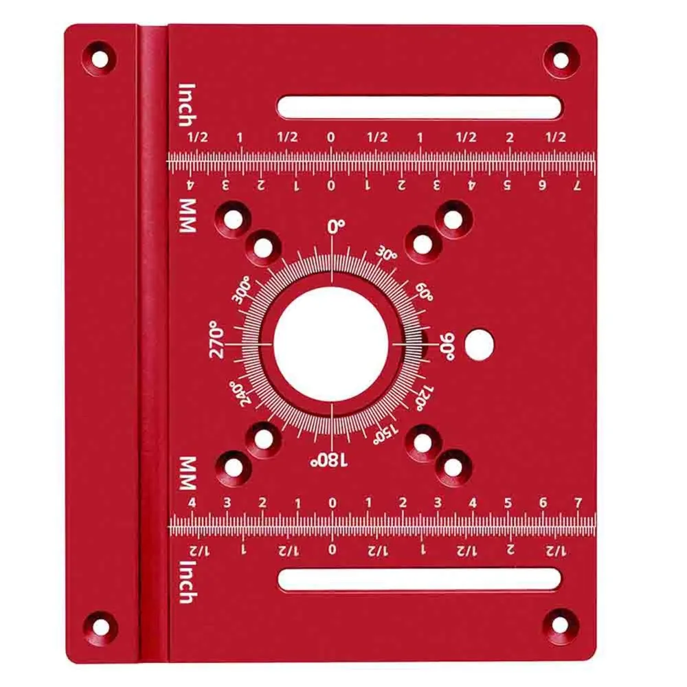 ABZS Mounting Plate For Woodworking Router& DIY Carpentry Projects- Universal Aluminum Alloy Router Table Insert Plate