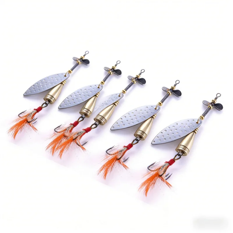 

Металлическая рыболовная приманка с вращающимися блестками, 84 см, 132 г, для дальнего заброса, подходит для пресной и соленой воды