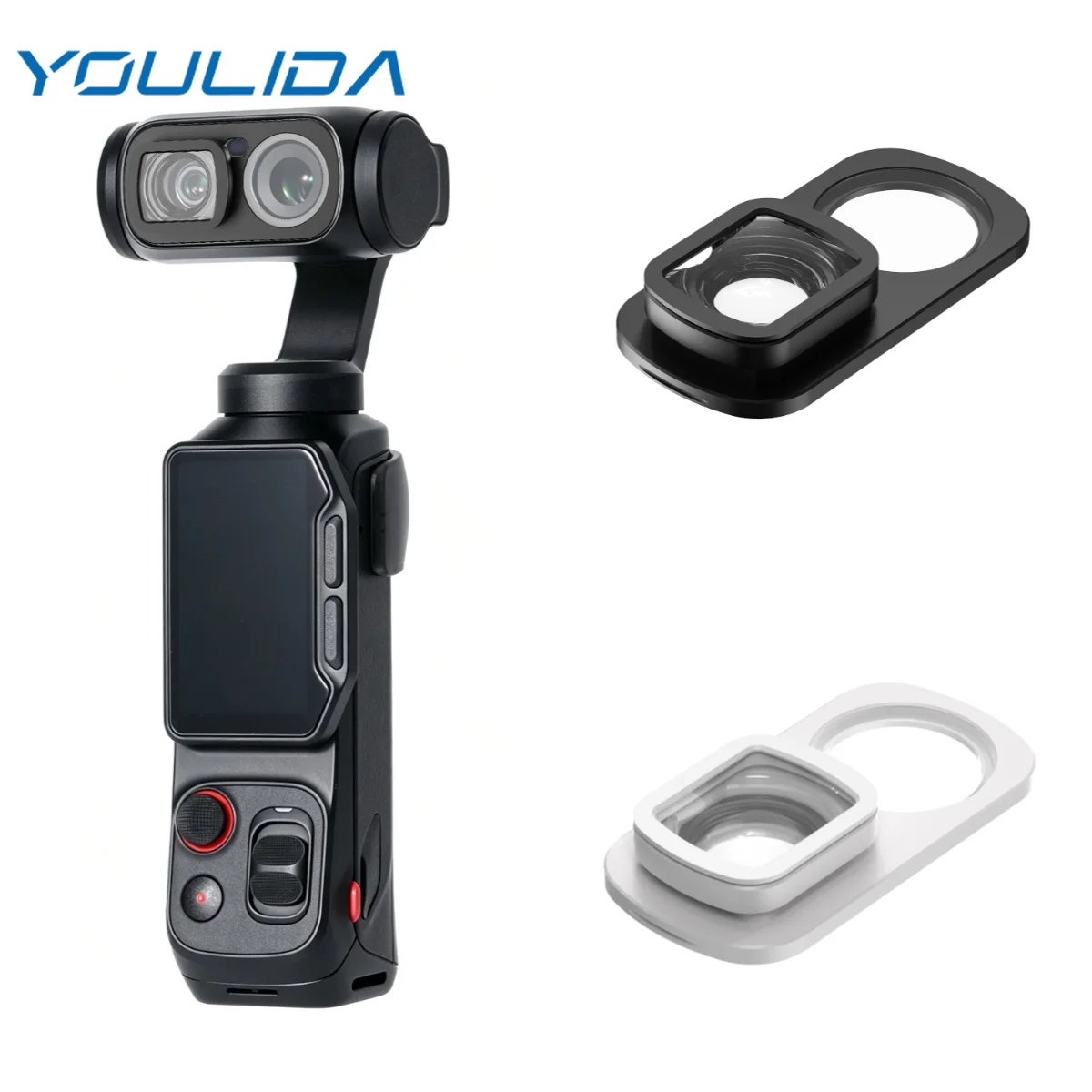 114° Wide Angle Lens for Insta360 Luna Ultra Magnetic Quick Release Wide Angle Filter HD Optical Glass Vlog Lens Accessories