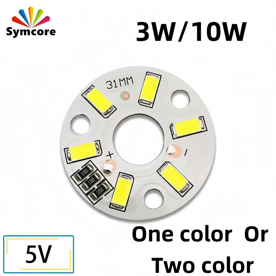 10pcs High Quality 5730 SMD 5V 3W 10W White Warm White Light Board LED Lighting Emergency Light Night Light Spotlight