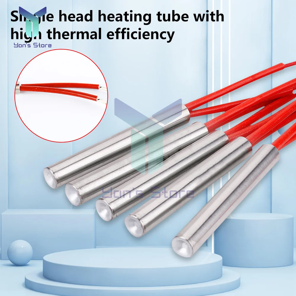 1PC YD-M3 Single Head Heating Tube Element Cartridge Heater Rod Block Kit Thermistor Mould Single Head Heating Tube -2℃~+60℃