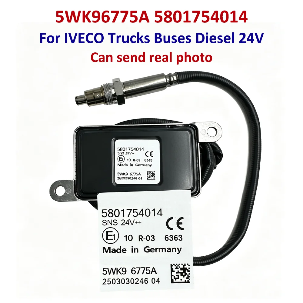 High Quality 5WK96775A 5801754014 5WK9 6775A Nox Sensor Nitrogen Oxygen Sensor 24V For IVECO Trucks Buses Diesel 24V