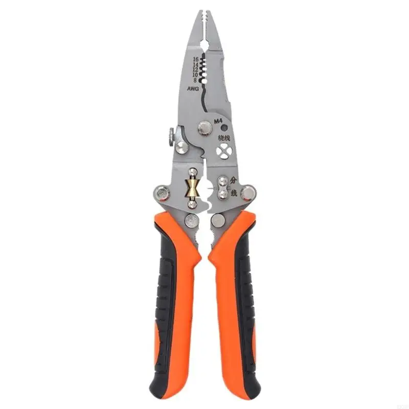 12 in 1 Foldable Wire Stripping Pliers Crimper Cable Cutter Crimping Pliers HX6C