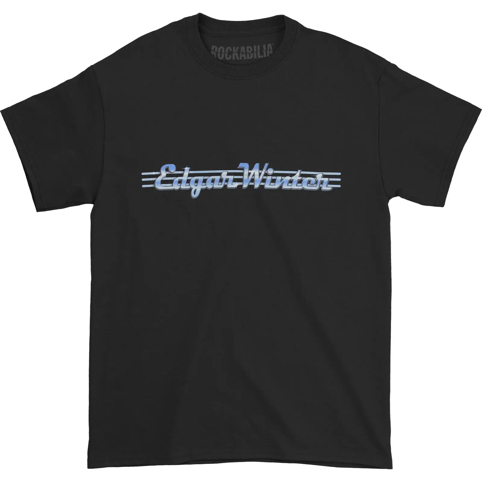 

Men's Edgar Winter Logo T-shirt Small Black