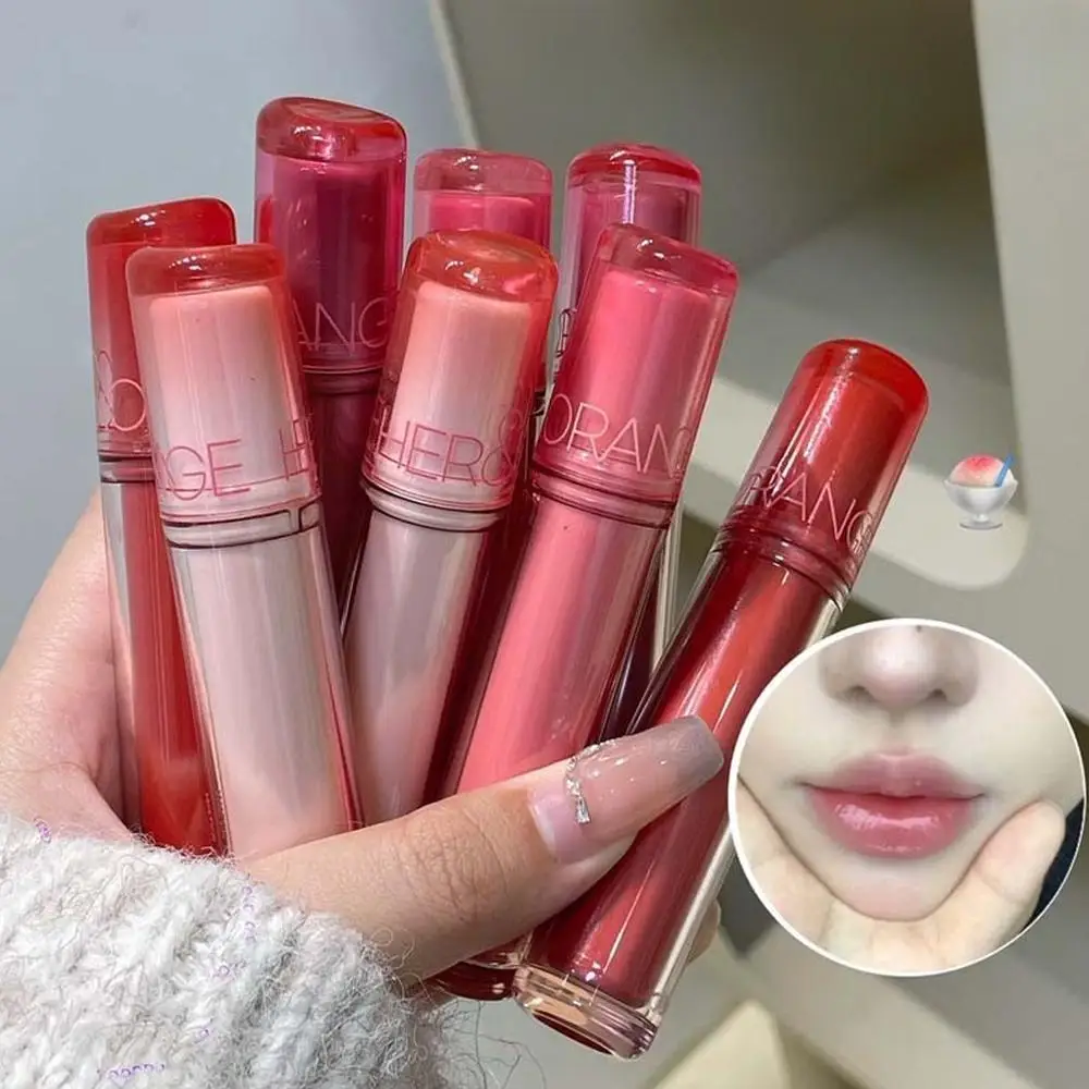 Pink Mirror Crystal Lip Gloss Makeup Water Glass Lip Plumping Beauty Jelly Waterproof Moisturizing Tint Lip Glaze Lips Lips K1Y7