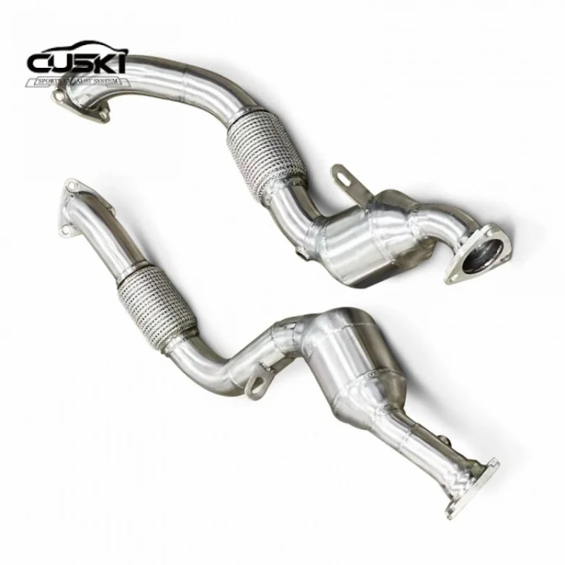 High Flow Automotive Exhaust Modification Parts--downpipe exhaust system For Porsche Cayenne 957 3.6/4.8T 2006-2010car exhaust