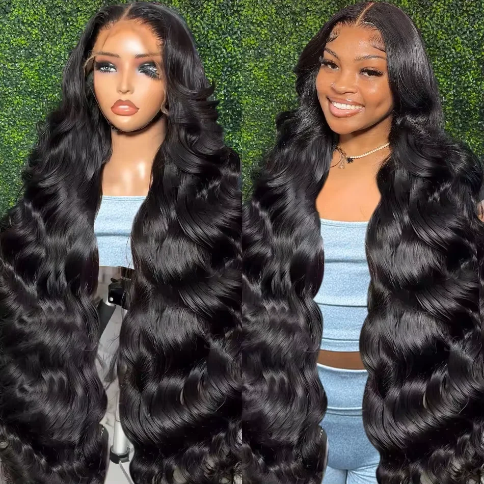 

50 52 Inch 200 Density 13x6 13x4 Transparent Lace Frontal Body Wave Wigs Human Hair Remy 5x5 360 Lace Front Wig For Black Women