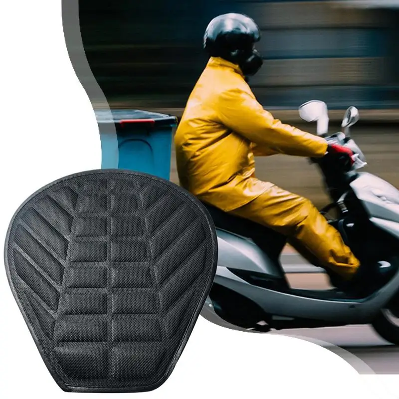 

Motorcycle Seat Cushion Comfort Non-Slip Motorcycle Cushion With Shock Absorbing Passenger Seat Wear-Resistant PowerSports