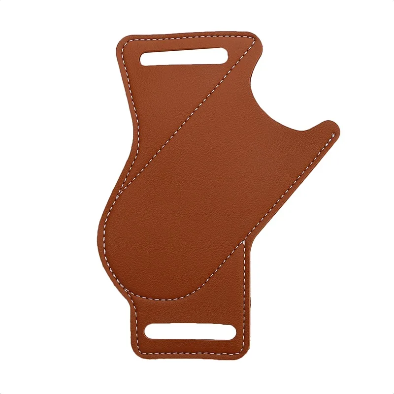 Cuchillo plegable de cuero de vaca de imitación para acampar, herramientas al aire libre, soporte de Clip para cinturón de cintura, cuchillos de bolsillo antiarañazos, funda de almacenamiento