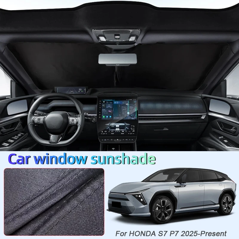 

Car Black Anti-UV Heat Insulation Windows Privacy Sunshade For HONDA S7 P7 2025-Present Auto Protect Cover Interior Accessory